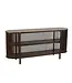 J-line  J-Line Console 2 Planken Conie Mango Hout Donker Bruin