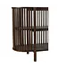 J-line  J-Line Console 2 Planken Conie Mango Hout Donker Bruin