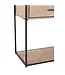 J-line  J-Line Console Zigzag 2 Lades Hout/Metaal Naturel/Zwart