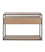J-line  J-Line Console Zigzag 2 Lades Hout/Metaal Naturel/Zwart