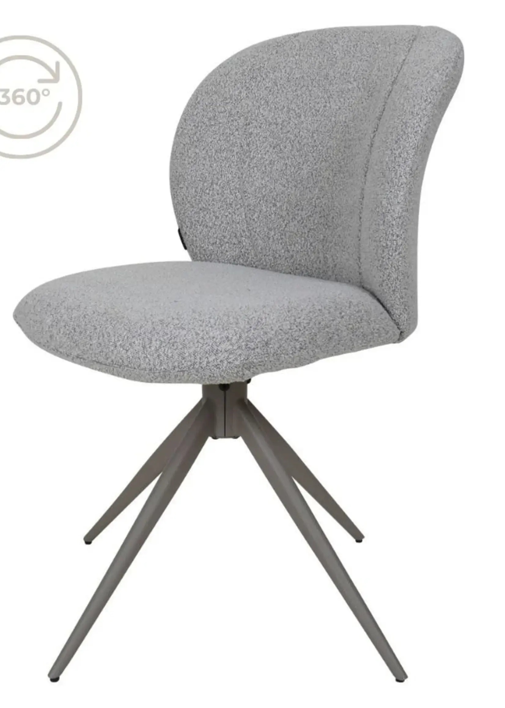 Home67 Eetkamerstoel Cosmo – Bouclé – Champagne