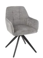 J-line  J-Line Stoel Louna Ijzer/Acryl Grijs (per 2 stuks)