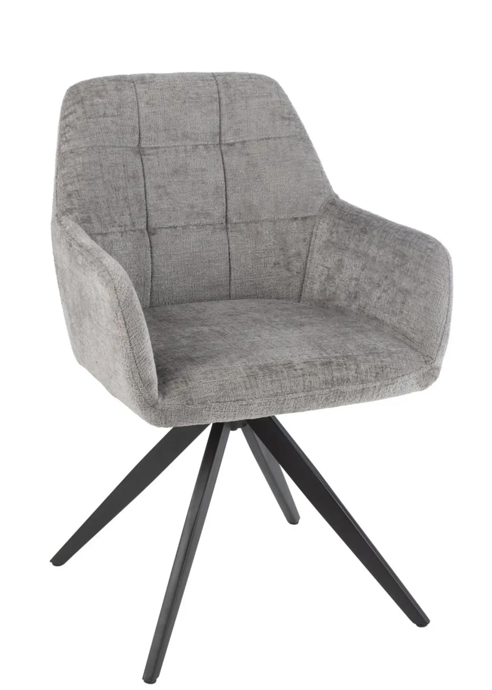 J-line  J-Line Stoel Louna Ijzer/Acryl Grijs (per 2 stuks)