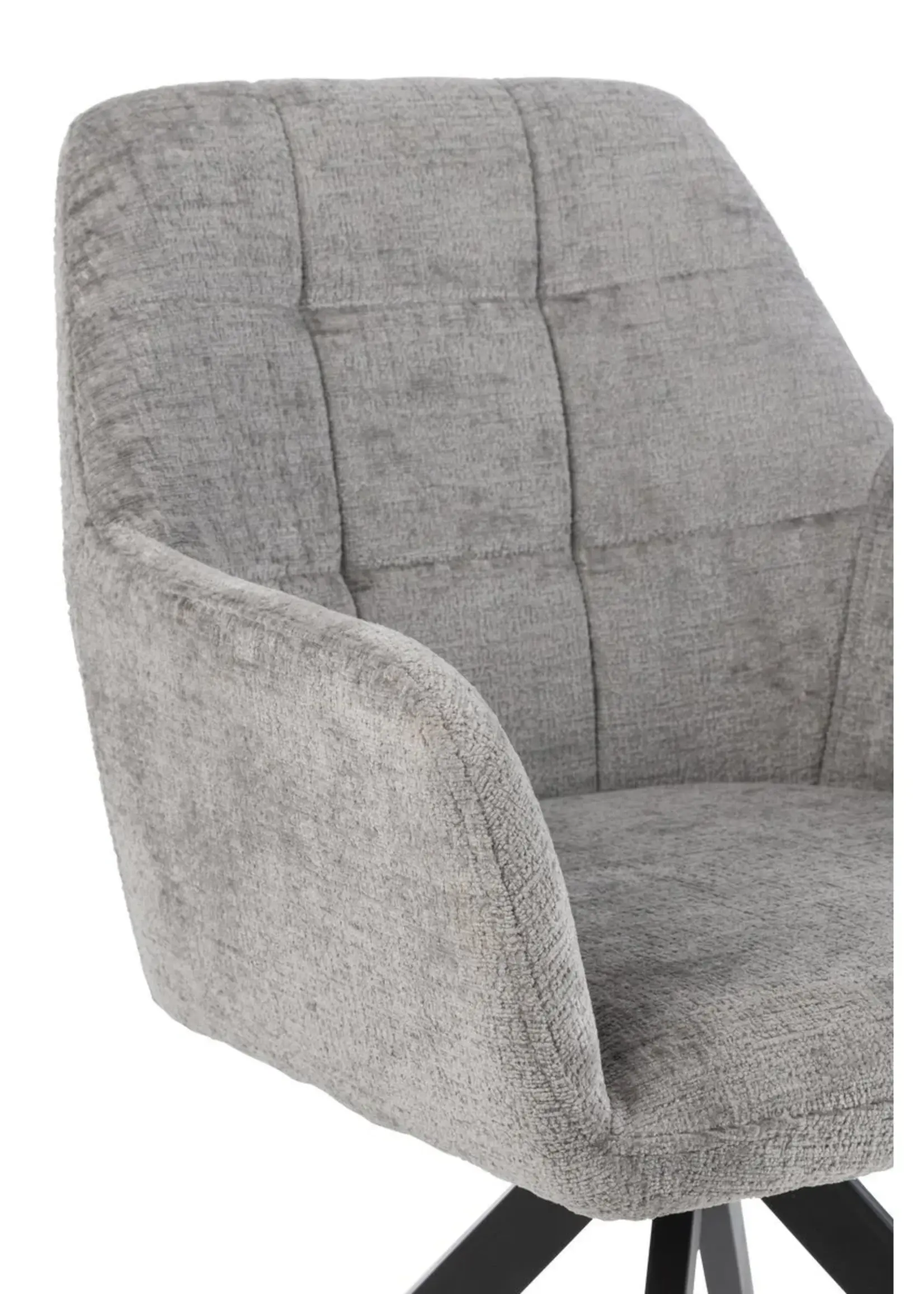 J-line  J-Line Stoel Louna Ijzer/Acryl Grijs (per 2 stuks)