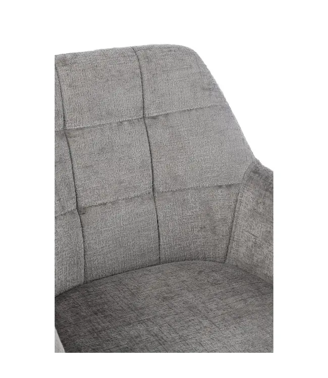J-line  J-Line Stoel Louna Ijzer/Acryl Grijs (per 2 stuks)