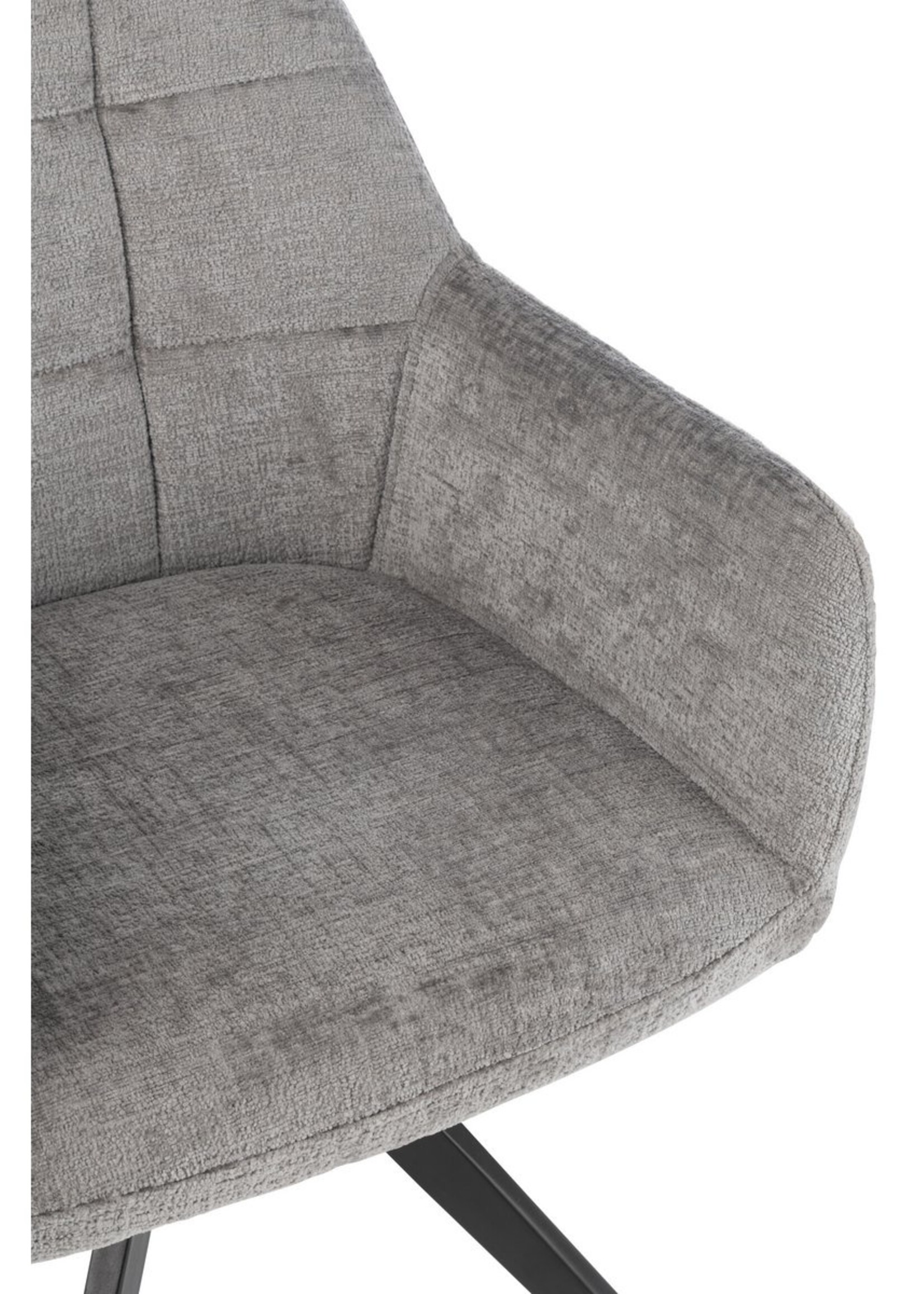 J-line  J-Line Stoel Louna Ijzer/Acryl Grijs (per 2 stuks)
