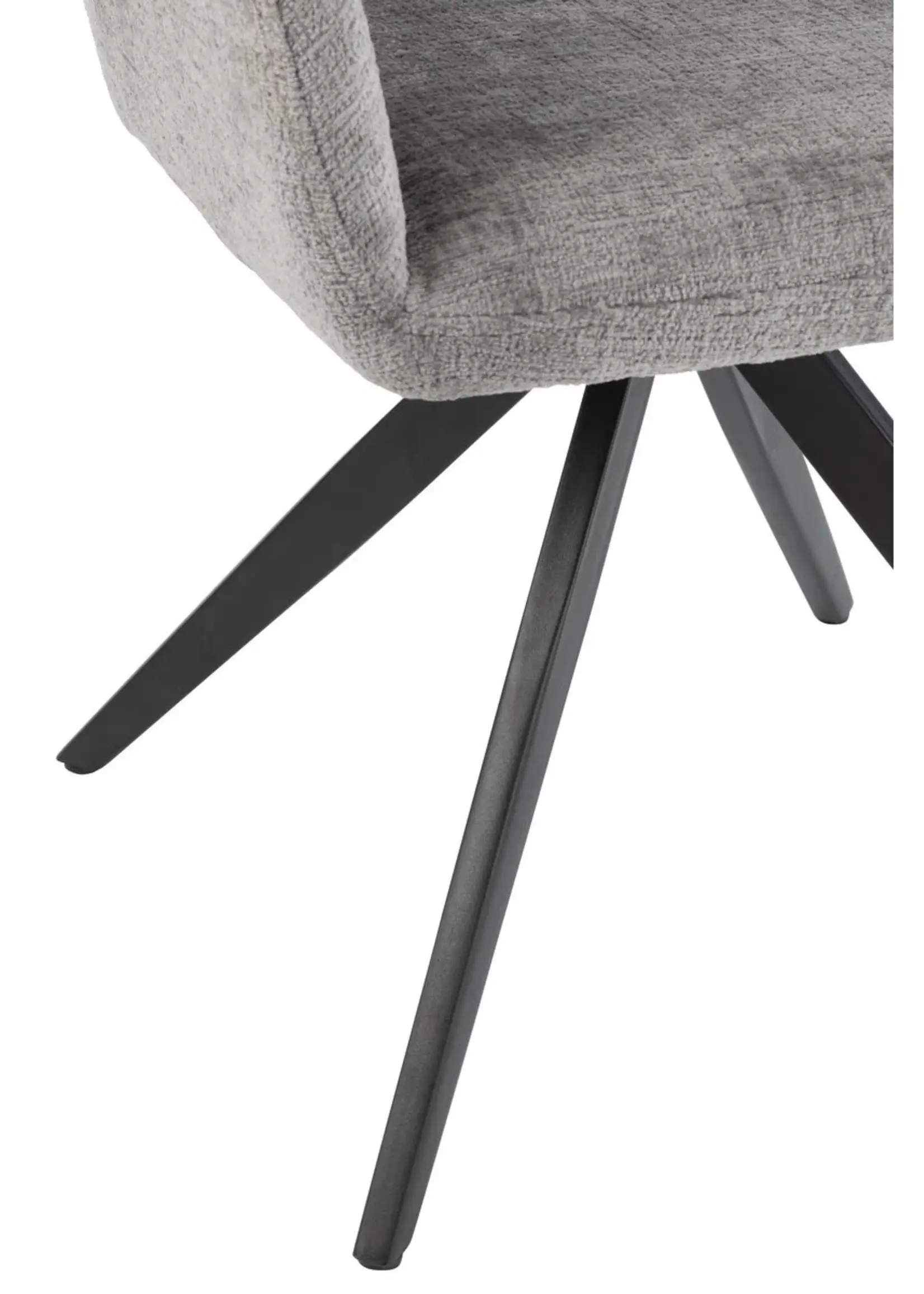 J-line  J-Line Stoel Louna Ijzer/Acryl Grijs (per 2 stuks)