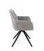 J-line  J-Line Stoel Louna Ijzer/Acryl Grijs (per 2 stuks)