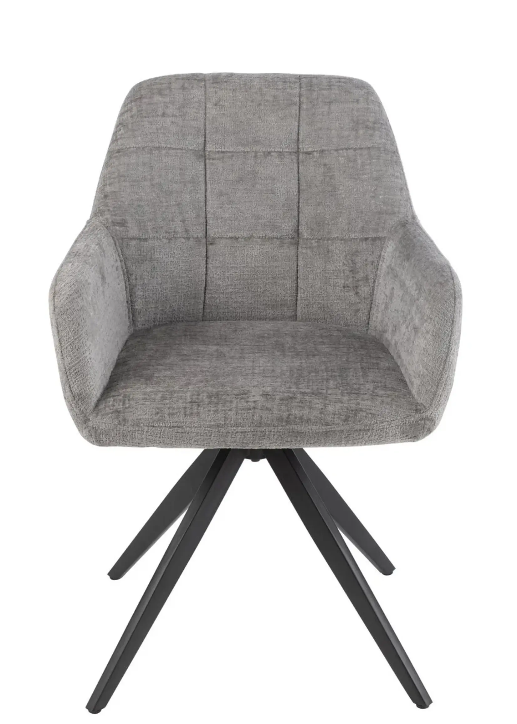 J-line  J-Line Stoel Louna Ijzer/Acryl Grijs (per 2 stuks)