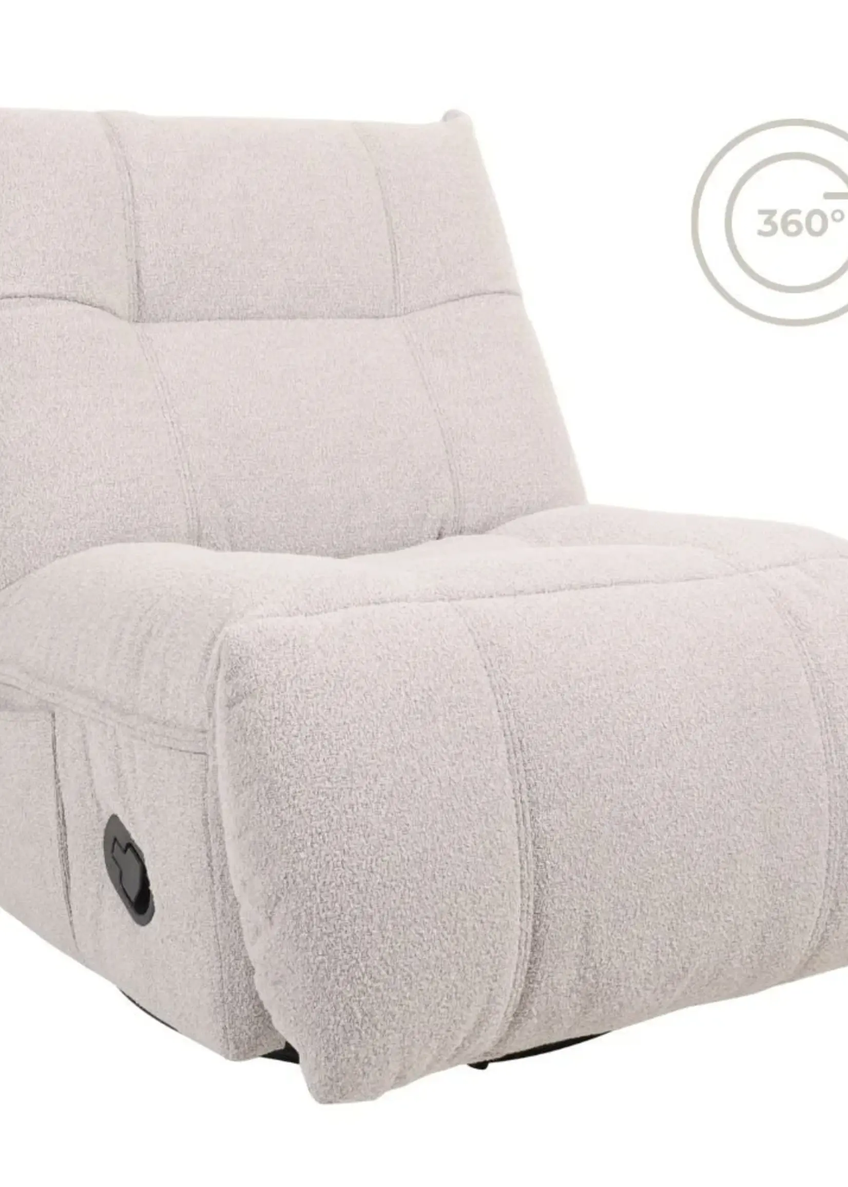 Home67 Relaxfauteuil Just Chill - Naturel Boucle