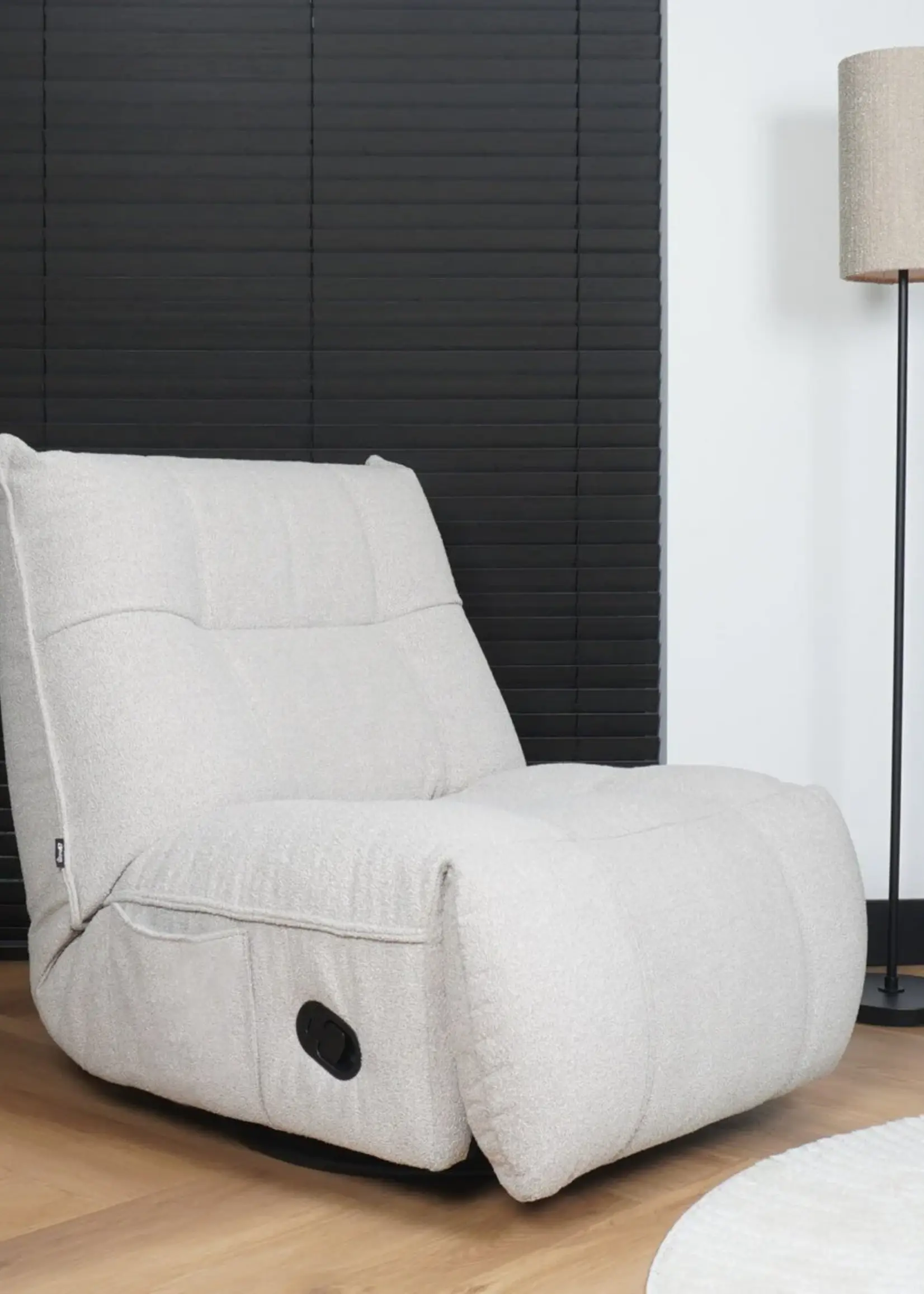 Home67 Relaxfauteuil Just Chill - Naturel Boucle