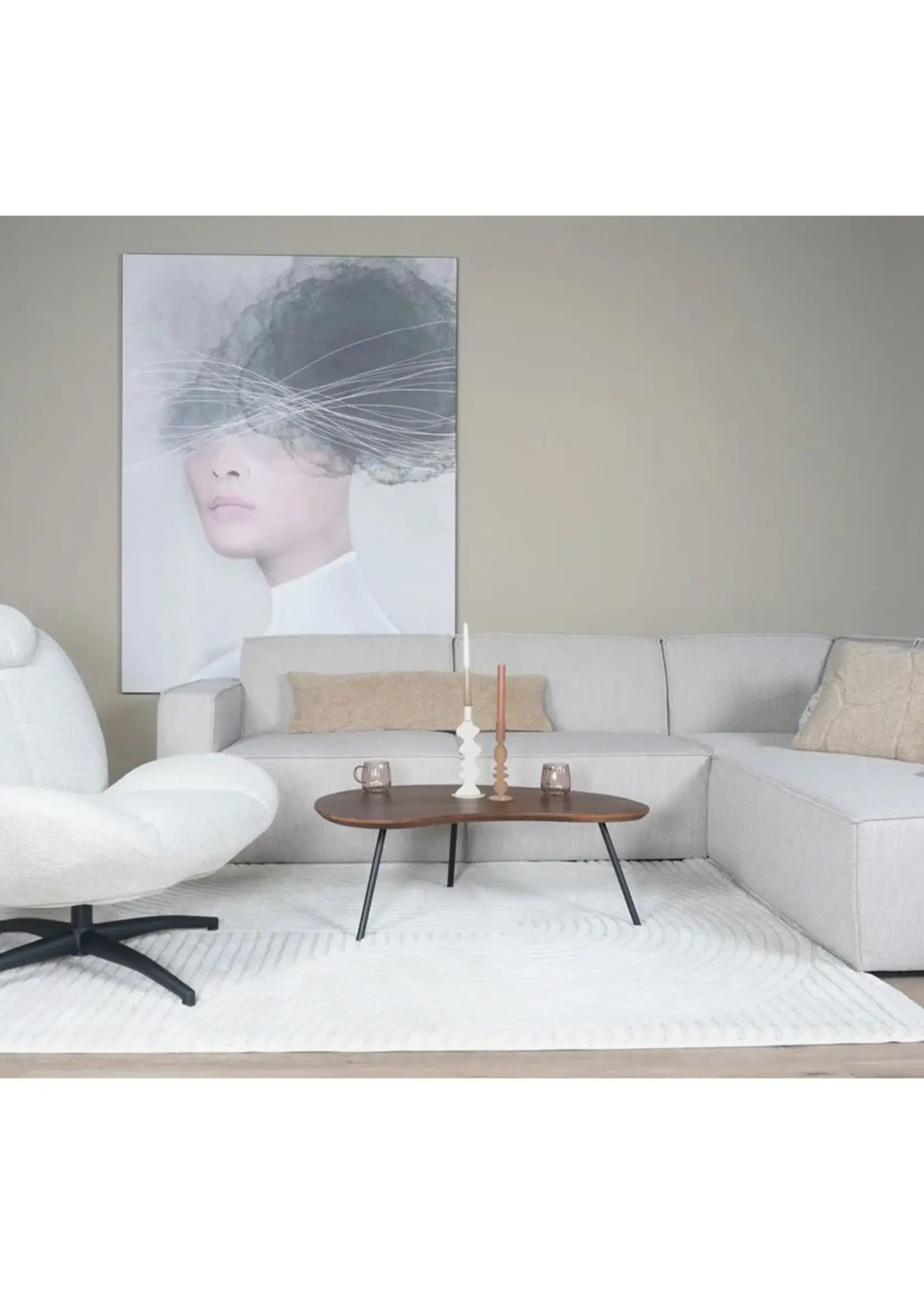 Home67 Fauteuil Lily Natural