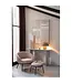 J-line  J-Line loungestoel + poef - ijzer - roze/zwart