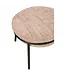 J-line  J-Line loungestoel + poef - ijzer - roze/zwart