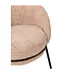 J-line  J-Line loungestoel + poef - ijzer - roze/zwart