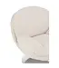 J-line  J-Line zetel Relax + Voetbank - metaal/multiplex - creme/zilver