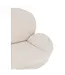 J-line  J-Line zetel Relax + Voetbank - metaal/multiplex - creme/zilver