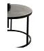 J-line  J-Line bijzettafel Rond Oxidize - ijzer - zwart/groen - set van 3