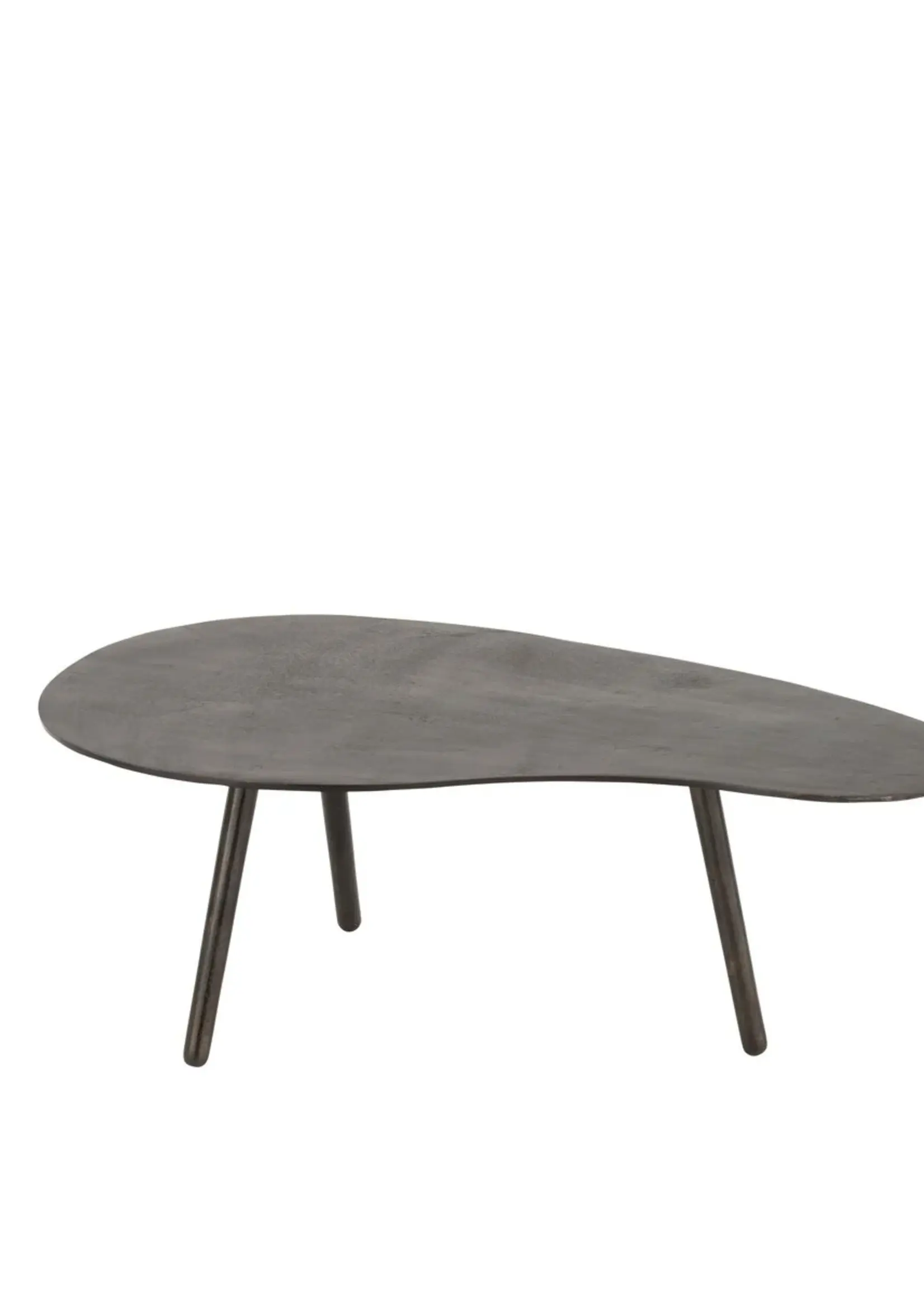 J-line  J-Line salontafel Druppel - aluminium/ijzer - zwart - small