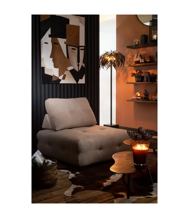 J-line  J-Line salontafel Druppel - aluminium/ijzer - zwart - small