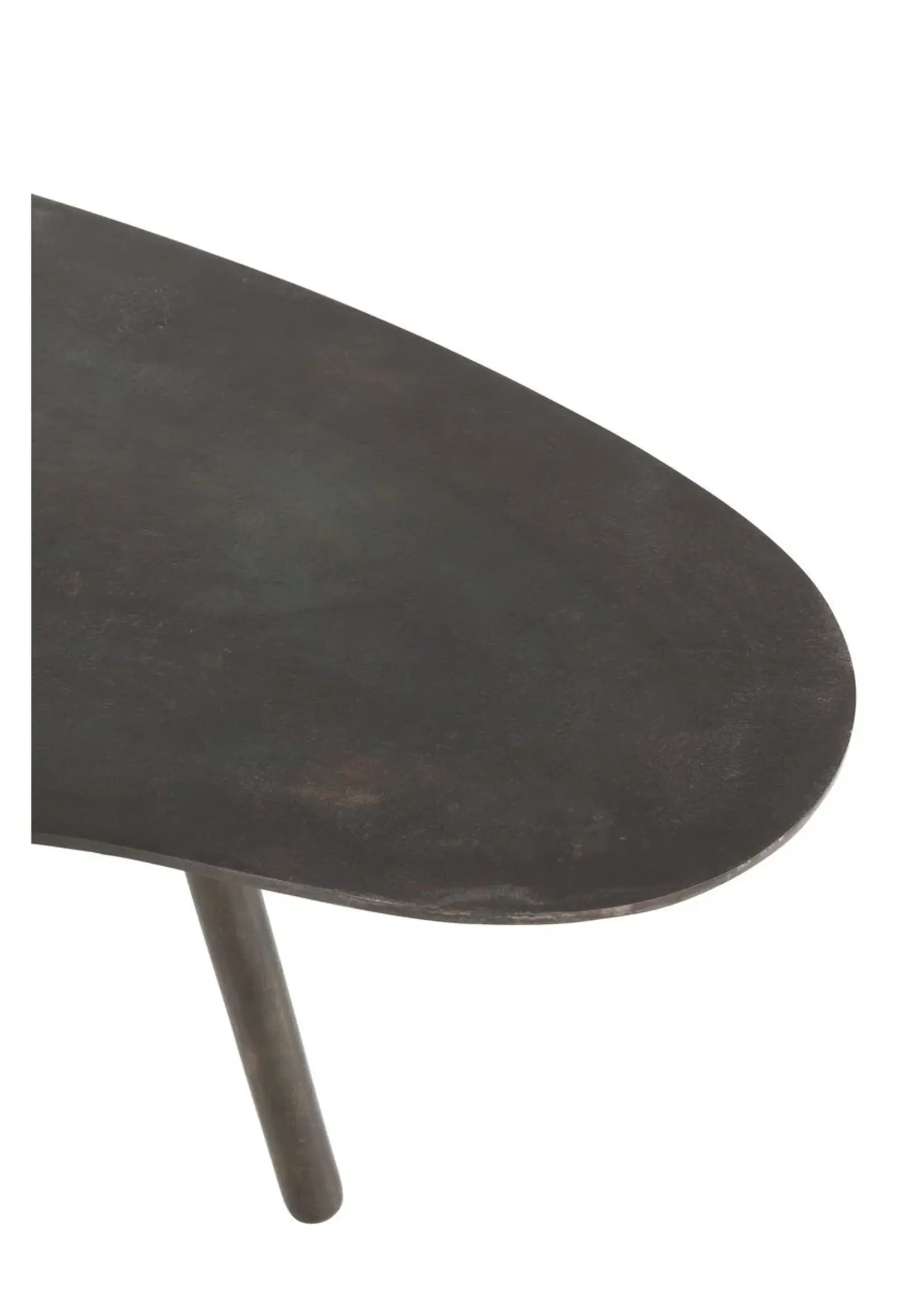 J-line  J-Line salontafel Druppel - aluminium/ijzer - zwart - small