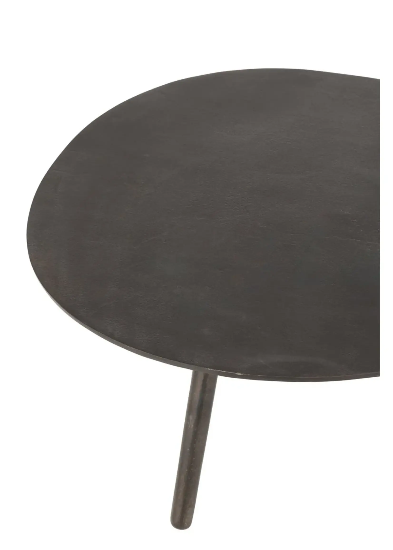 J-line  J-Line salontafel Druppel - aluminium/ijzer - zwart - small