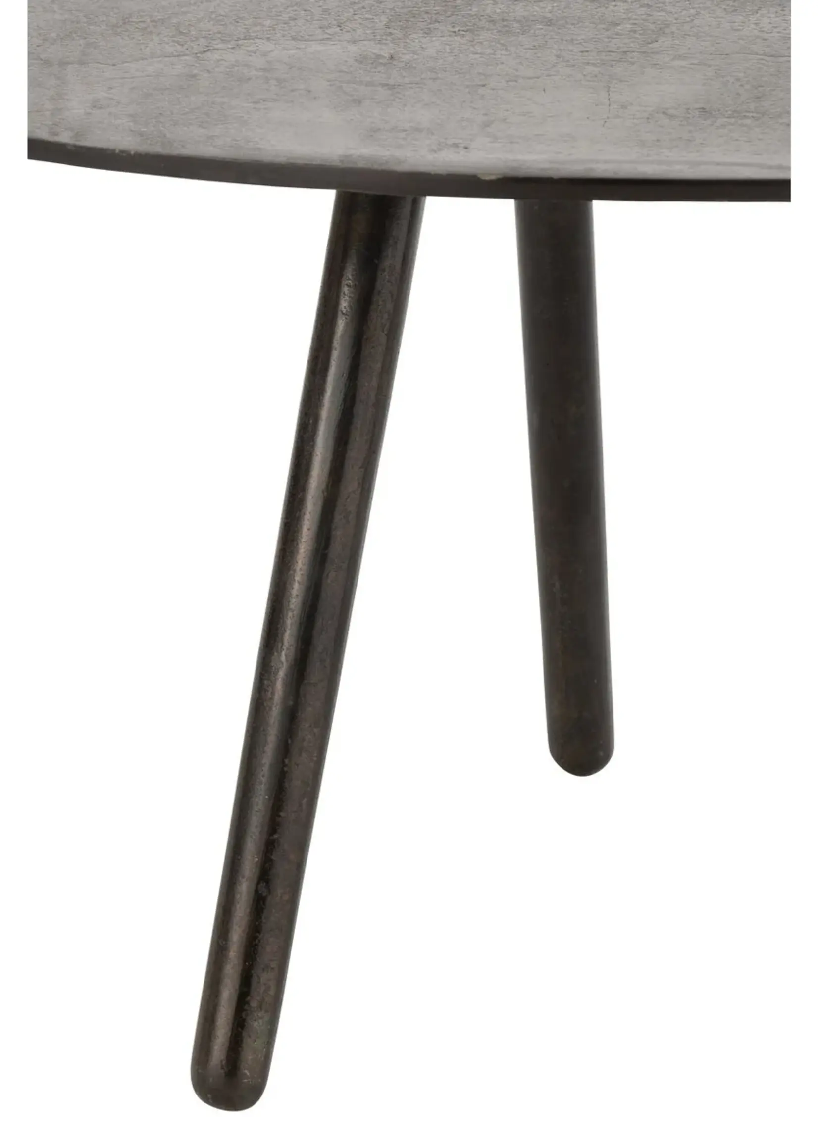 J-line  J-Line salontafel Druppel - aluminium/ijzer - zwart - small