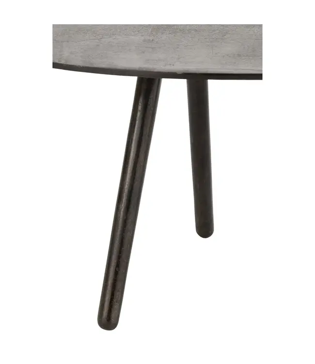 J-line  J-Line salontafel Druppel - aluminium/ijzer - zwart - small