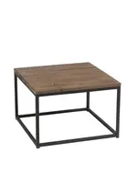 J-line  J-Line bijzettafel - hout/metaal - bruin/zwart