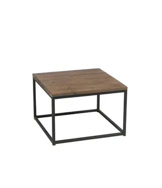 J-line  J-Line bijzettafel - hout/metaal - bruin/zwart