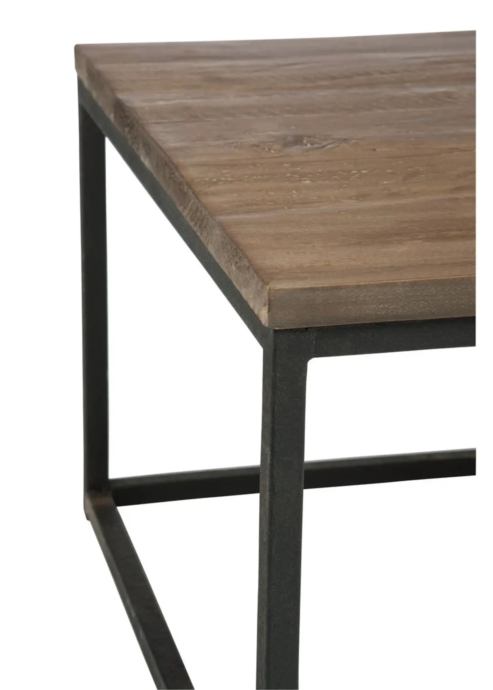 J-line  J-Line bijzettafel - hout/metaal - bruin/zwart