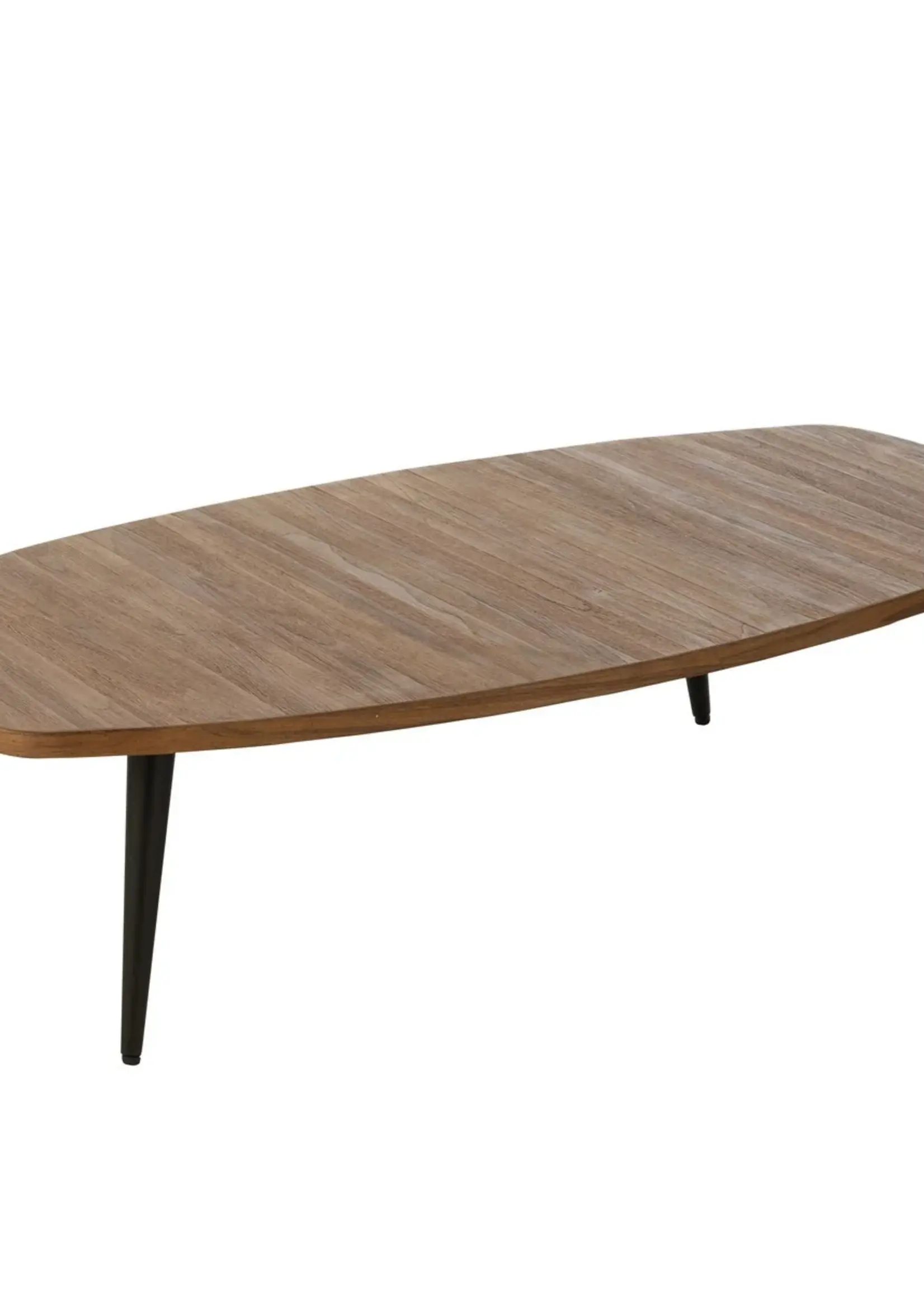 J-line  J-Line Salontafel Rechthoekig Gerecycleerd Teak Naturel