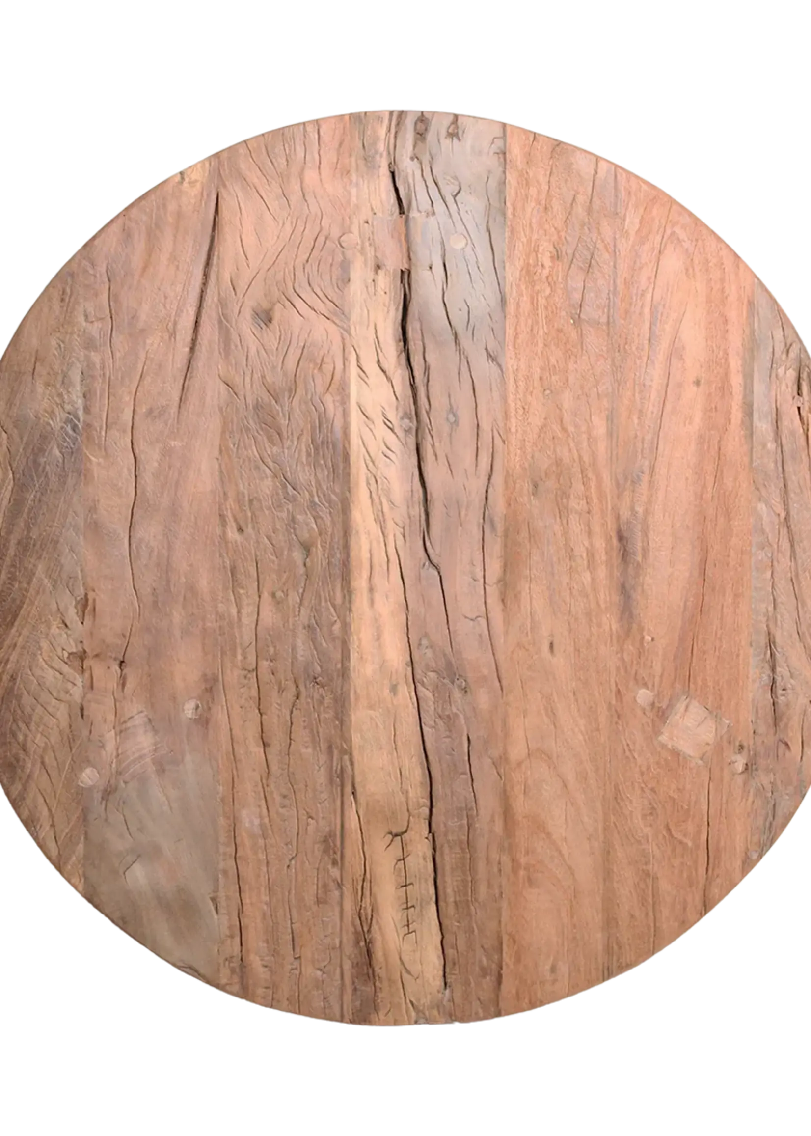 Raw materials Farmwood ronde salontafel - FSC-gerecycled hout - Ø70x38 cm