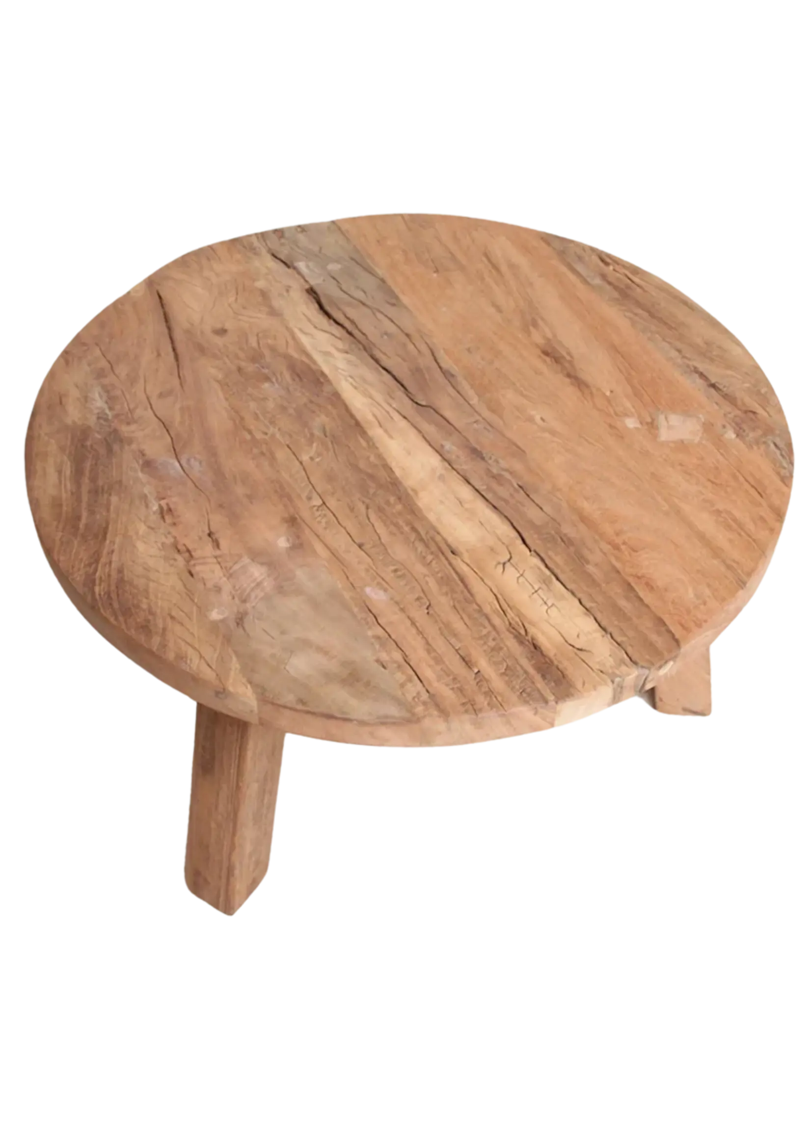 Raw materials Farmwood ronde salontafel - FSC-gerecycled hout - Ø70x38 cm