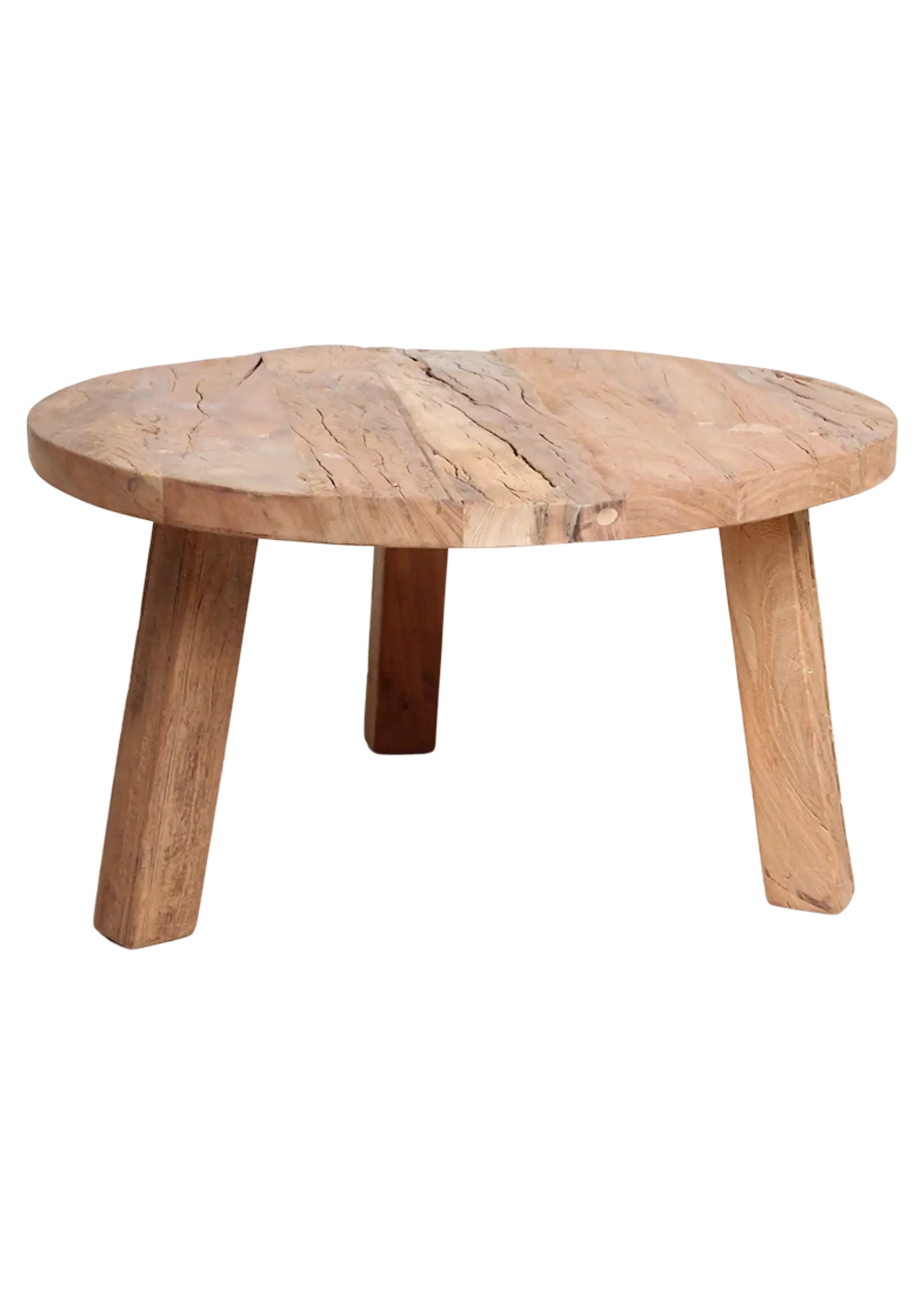 Raw materials Farmwood ronde salontafel - FSC-gerecycled hout - Ø70x38 cm