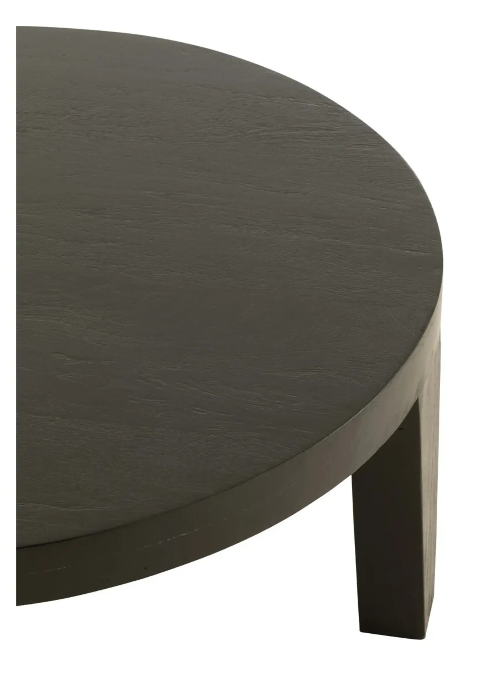 J-line  J-Line Salontafel Rond Mango Hout Matte Zwart