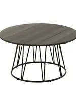 J-line  J-Line tafel Zoa - metaal/polyethyleen - zwart