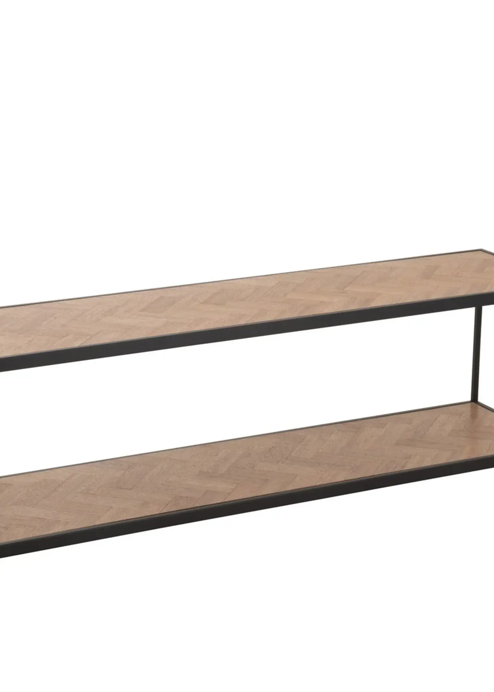 J-line  J-Line salontafel Zigzag Rechthoek - hout/metaal - naturel/zwart