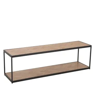 J-line  J-Line salontafel Zigzag Rechthoek - hout/metaal - naturel/zwart