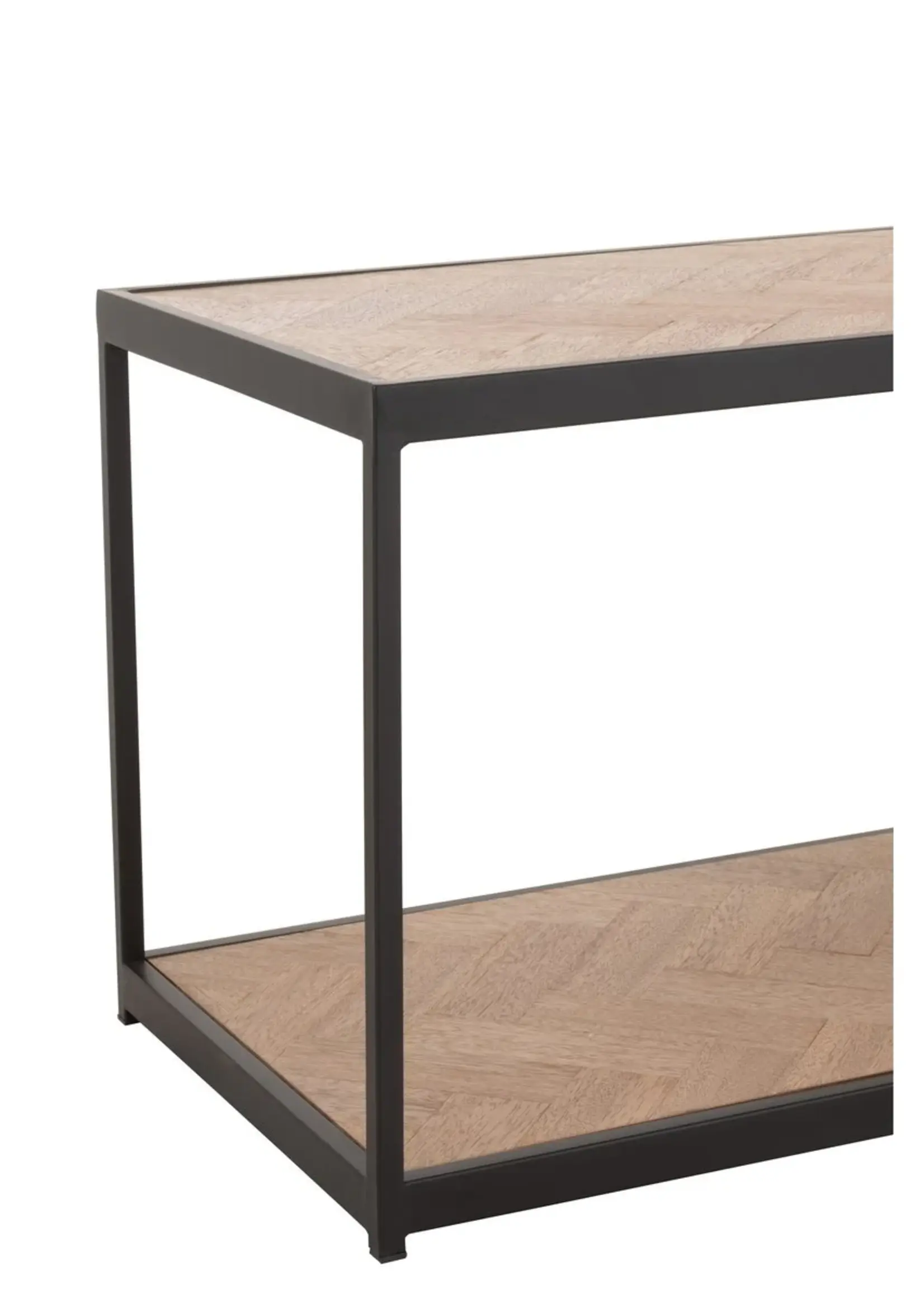J-line  J-Line salontafel Zigzag Rechthoek - hout/metaal - naturel/zwart