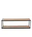 J-line  J-Line salontafel Zigzag Rechthoek - hout/metaal - naturel/zwart