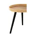 J-line  J-Line Set Van 3 Bijzettafel Rond Mango Hout Naturel