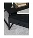 Home67 Salontafel Ruby Visgraat - Zwart Mangohout - Set van 2