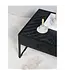 Home67 Salontafel Ruby Visgraat - Zwart Mangohout - Set van 2