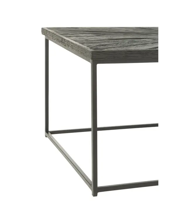 J-line  J-Line salontafel Shanil - hout/ijzer - zwart