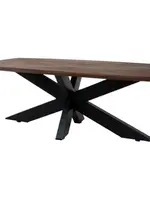 Home67 Salontafel Felix – Espresso Mangohout – 120 x 55 cm