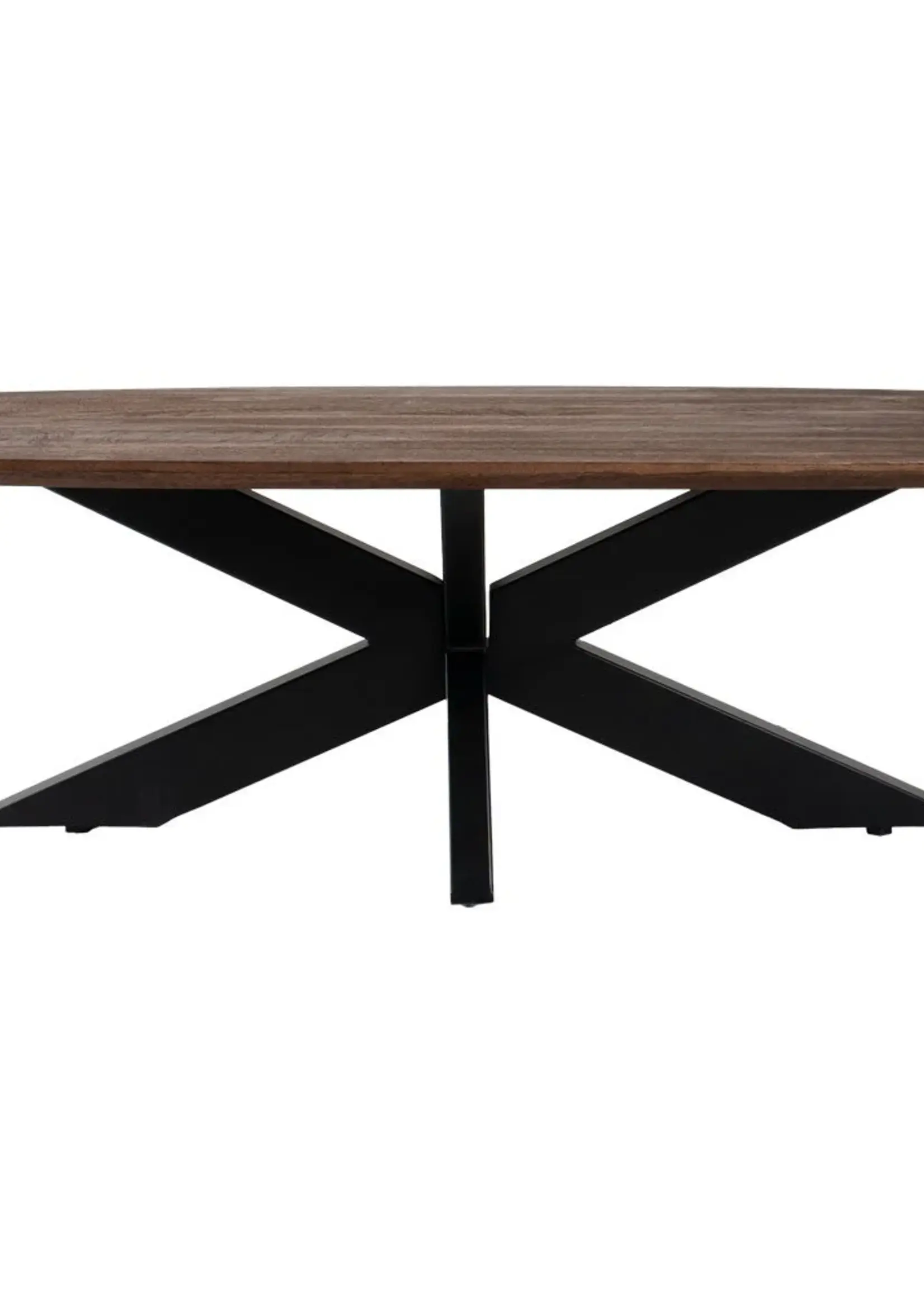 Home67 Salontafel Felix – Espresso Mangohout – 120 x 55 cm
