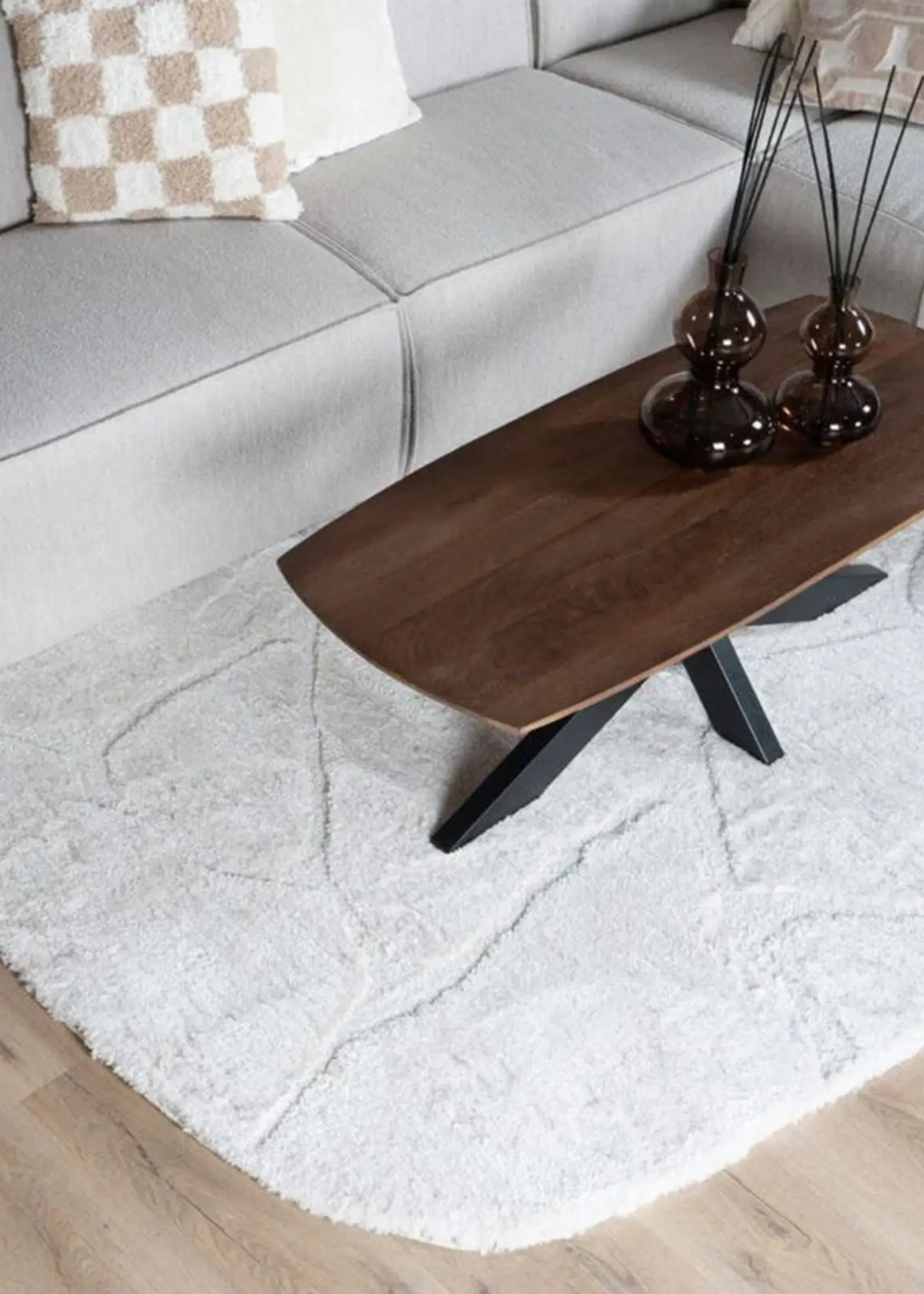 Home67 Salontafel Felix – Espresso Mangohout – 120 x 55 cm