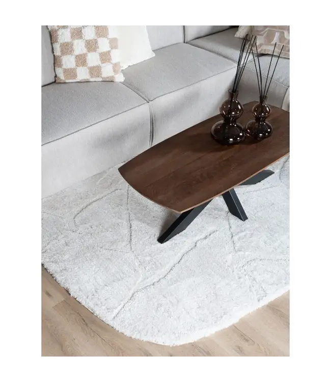 Home67 Salontafel Felix – Espresso Mangohout – 120 x 55 cm