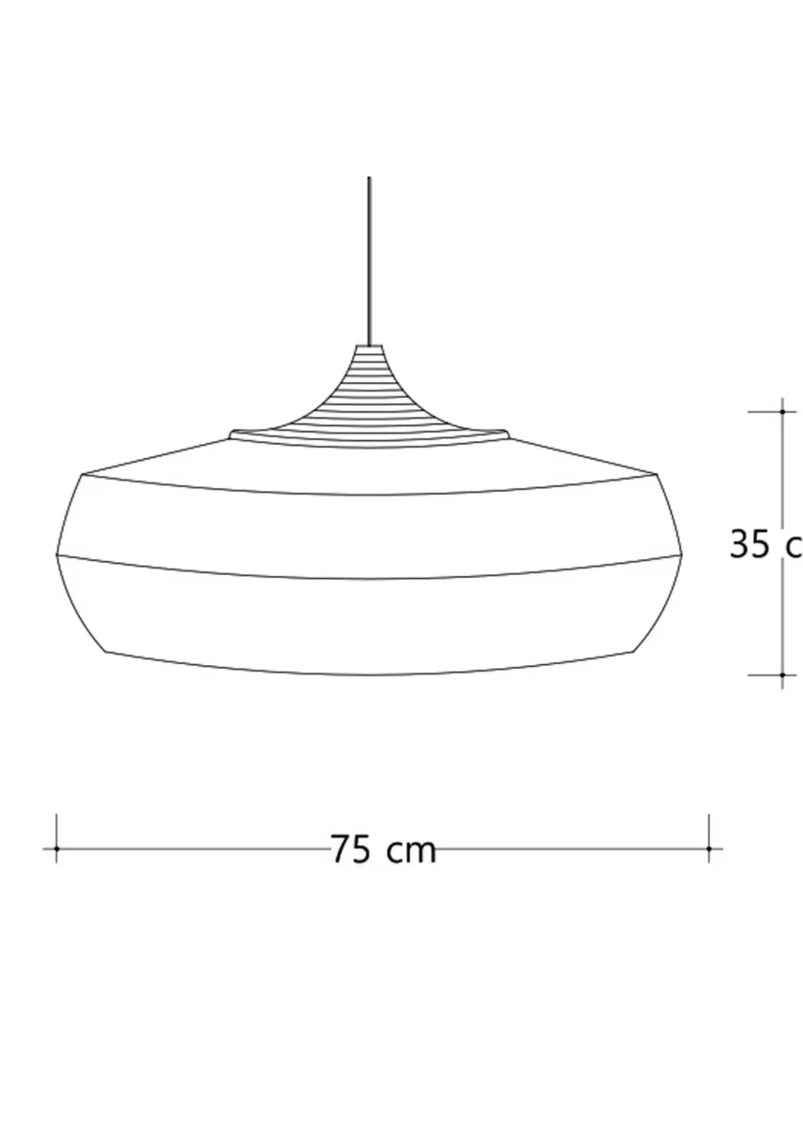 Linosa hanglamp - naturel abaca - ⌀ 75 cm